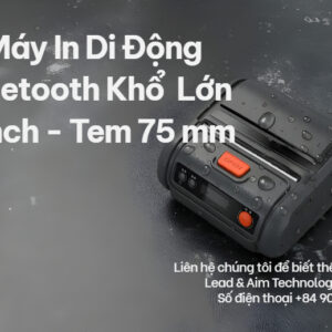 Máy in di động 3 inch cho têm khổ 75mm , bluetooth in không dây
