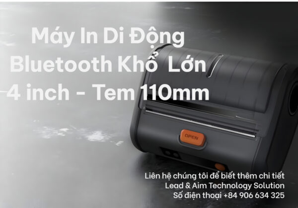 M-CC4 Máy In 4 Inch Di Động Cầm Tay Bluetooth - 4 inch Portable Printer