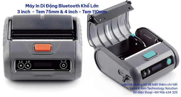 M-CC4 Máy In 4 Inch Di Động Cầm Tay Bluetooth - 4 inch Portable Printer